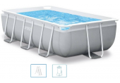 INTEX PRISM FRAME RECTANGULAR PREMIUM POOLS Basen 400 x 200 x100 cm z filtracją 26788GN