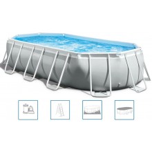 INTEX Prism Frame Premium Oval Pools Basen Set 503 x 274 x 122 cm 26796NP