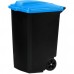 CURVER Pojemnik na odpady, 60 x 47 x 75 cm, 100L czarny/niebieski 05183-280