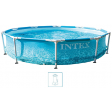 INTEX METAL FRAME POOLS Basen 305 x 76 cm pompa kartuszowa 28208GN