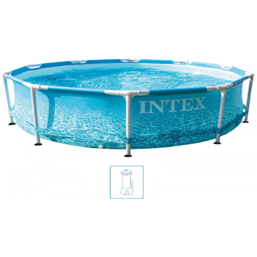 INTEX METAL FRAME POOLS Basen 305 x 76 cm pompa kartuszowa 28208GN USZKODZONE OPAKOWANIE!!