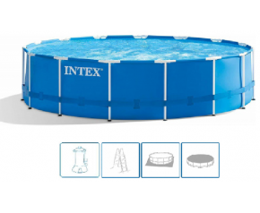 INTEX Metal Frame Pools Basen 457 x 122 cm pompa kartuszowa 28242GN