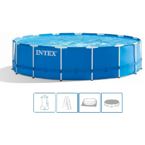 INTEX METAL FRAME POOLS Basen 457 x 122 cm pompa kartuszowa 28242NP