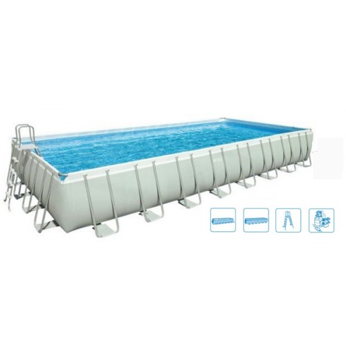 INTEX Basen prostokątny 5w1 Ultra Frame Pool set 975 x 488 x 132 cm 28372NP