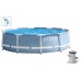 INTEX PRISM FRAME POOL SET Basen 305 x 76 cm z kartuszową filtracją, 28702NP