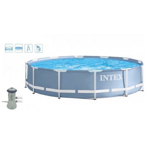 INTEX Prism Frame Pool basen 457x84 z filtracją kartuszową 28728GN