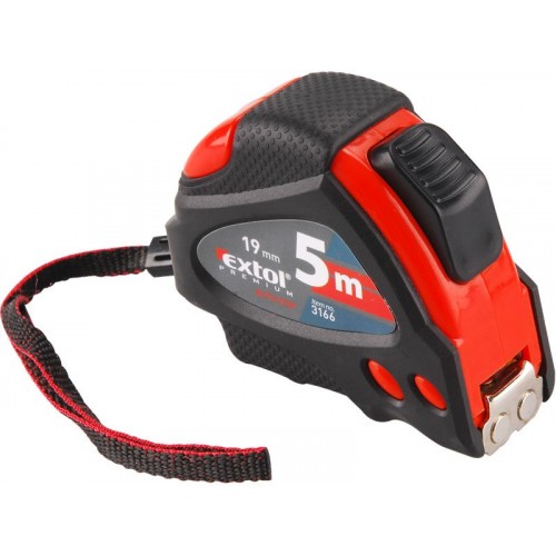 EXTOL PREMIUM Taśma miernicza z autozatrzymaniem 5m, szerokość 19mm 3166