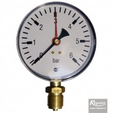 REGULUS MR10006BL manometr 6 bar, G 1/2" dolny, O100 mm, 3320