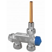 HEIMEIER E-Z Zawór DN 15 (1/2) z rurką zanurzeniową dwururowy, prosty 3878-02.000