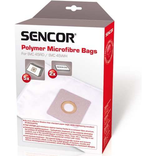 SENCOR SVC 45RD / WH BAG MICRO Worki do odkurzacza 40023278