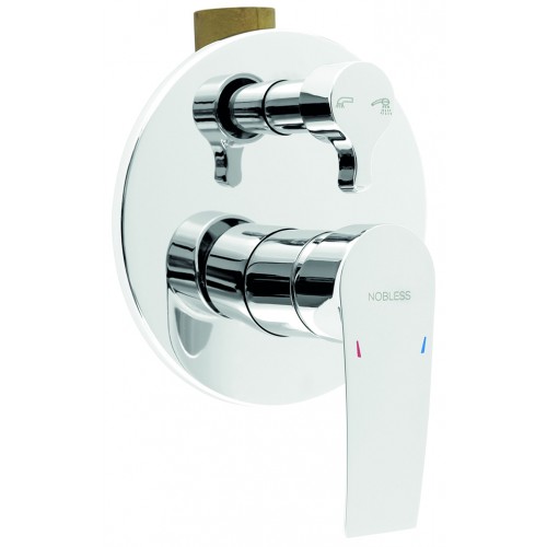 NOVASERVIS NOBLESS HEDA Bateria wannowo-prysznicowa z przełącznikiem, chrom 40050R,0 NOVASERVIS NOBLESS HEDA Bateria wannowo-prysznicowa z przełącznikiem, chrom 40050R,0