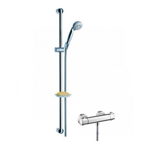Hansgrohe Croma Ecostat, zestaw prysznicowy, chrom, 27063000