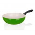 BANQUET Patelnia ceramiczna WOK 24 cm Ceramia Natura Verde zielona 40JC24WCCGR