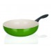 BANQUET Patelnia ceramiczna WOK 28 cm zielona Natura Ceramia Verde 40JC28WCCGR