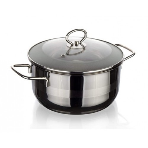 BANQUET Garnek z pokrywką 6,5L Matte New Line 48ES0505CS26-A