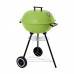 HAPPY GREEN Okrągły mobilny grill z pokrywą GLOBE zielony 50220171B