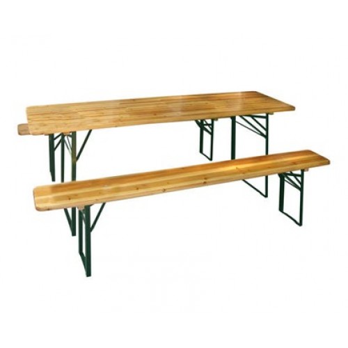 HAPPY GREEN Zestaw mebli ogrodowych, stół + 2 ławki,180cm 50XGDJ8614-180