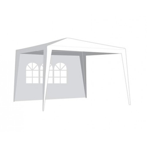 Ściana ogrodowego namiotu z oknem, biała 50ZJ10292