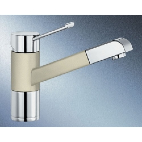 BLANCO ZENOS-S Silgranit®Look bateria kuchenna jaśmin/chrom 517823