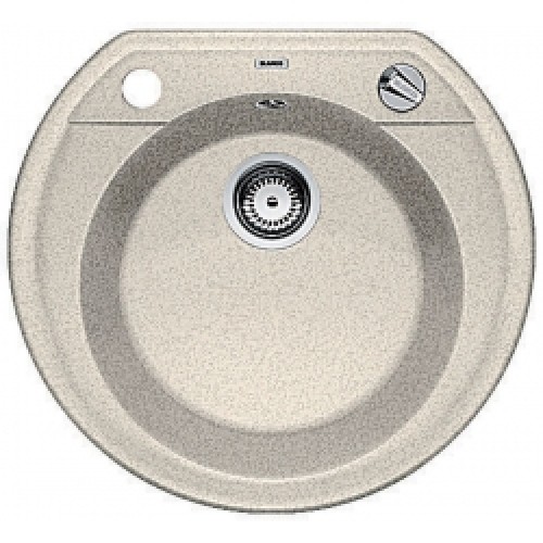 BLANCO RONDOVAL 45 Silgranit® zlewozmywak piaskowy z korkiem aut. 515663