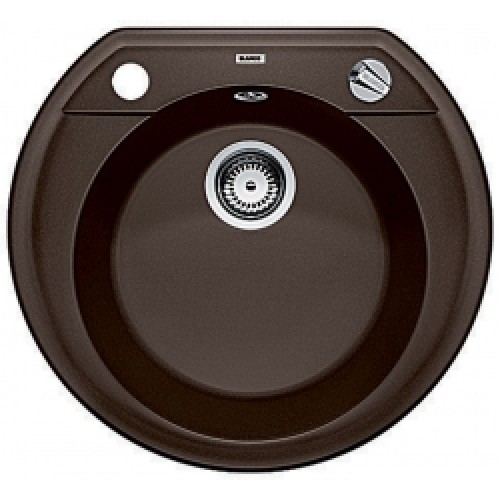 BLANCO RONDOVAL 45 Silgranit® zlewozmywak kawowy z korkiem aut. 515665 BLANCO RONDOVAL 45 Silgranit® zlewozmywak kawowy z korkiem aut. 515665