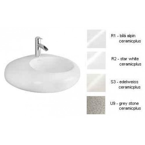 Villeroy & Boch Pure Stone Umywalka 605x540 mm grey stone ceramicplus 517061U9