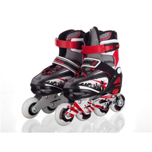 SPORTWELL Łyżworolki ABEC-9 rozmiar S, czerwone 51YX0151RS