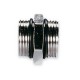 IVAR nypel, 1/2" M × 1/2" M, niklowany 550019
