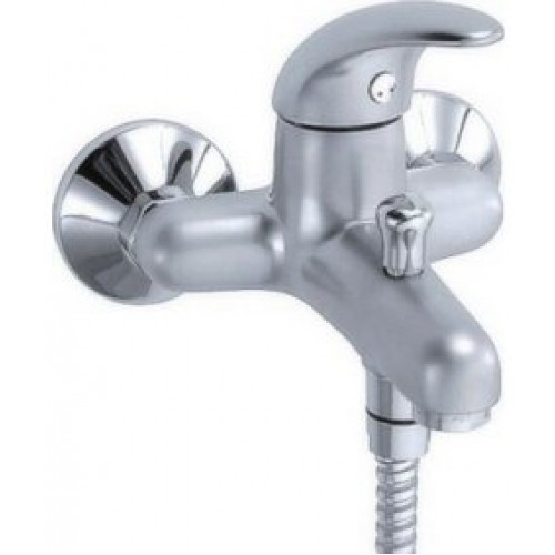 FERRO METALIA Bateria wannowa ścienna 150 mm satin-chrom 55020,9