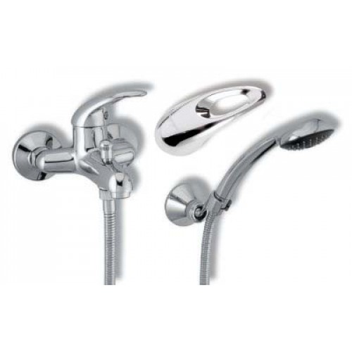 FERRO METALIA bateria wannowa ścienna 100 mm chrom 55124,0