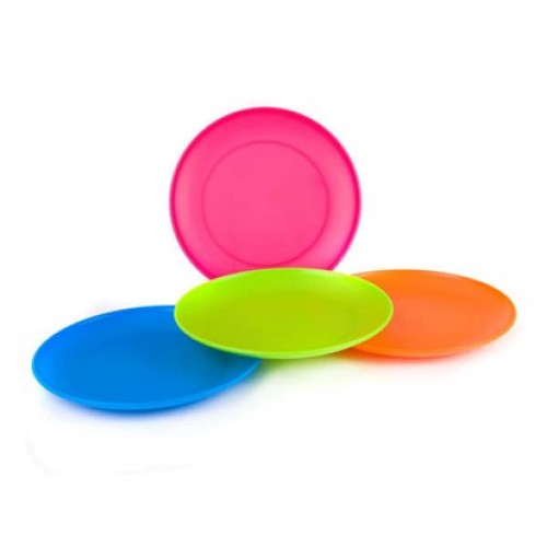 VETRO-PLUS Plastikowy płytki talerz 205x20mm, niebieski 558439
