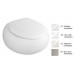 Villeroy & Boch Pure Stone Miska ustępowa lejowa 530x590mm grey stone ceramicplus 567010U9