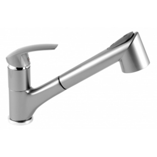 FERRO METALIA 57 Bateria zlewozmywakowa stojąca z wyciąganym natryskiem, szary 57081,68 FERRO METALIA 57 Bateria zlewozmywakowa stojąca z wyciąganym natryskiem, szary 57081,68