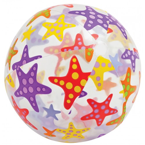 INTEX Dmuchana piłka plażowa 61 cm, rozgwiazdy 59050NP INTEX Dmuchana piłka plażowa 61 cm, rozgwiazdy 59050NP