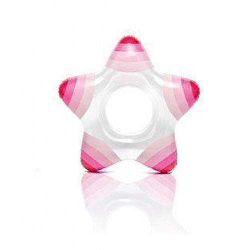 INTEX Dmuchane kółko do pływania, w kształcie gwiazdki, różowe 59243NP