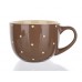 BANQUET Kubek jumbo brązowy w kropki 680 ml 6001300002