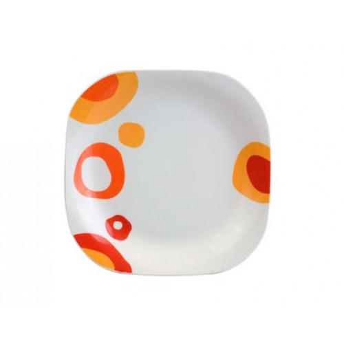 BANQUET Talerz deserowy square 20,5cm RED BUBBLE 60113709R BANQUET Talerz deserowy square 20,5cm RED BUBBLE 60113709R