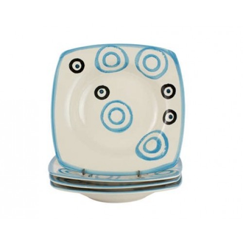 VETRO-PLUS 4 częściowy zestaw głębokich talerzy COLORÉ 21 cm niebieski 602102SQSPB VETRO-PLUS 4 częściowy zestaw głębokich talerzy COLORÉ 21 cm niebieski 602102SQSPB