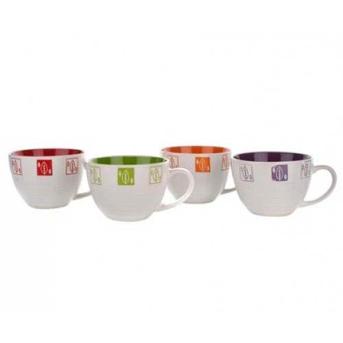 BANQUET Kubek jumbo listki 460 ml assorted 60H011270214 BANQUET Kubek jumbo listki 460 ml assorted 60H011270214