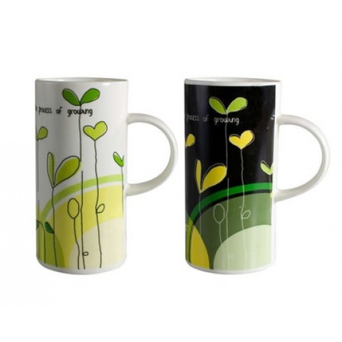 BANQUET Kubek Modern Plants 2 420 ml assorted 60H0682