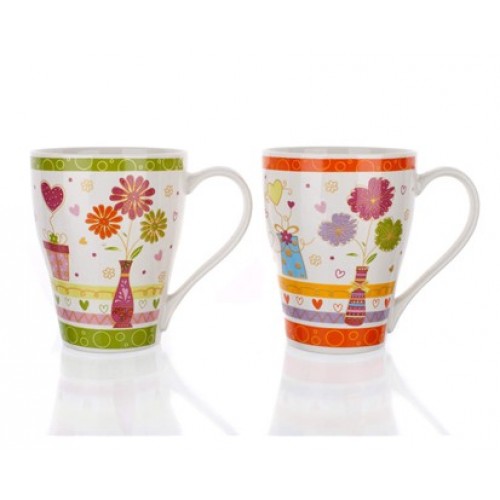 BANQUET Kubek 390 ml Wiosna assorted 60H2156 BANQUET Kubek 390 ml Wiosna assorted 60H2156