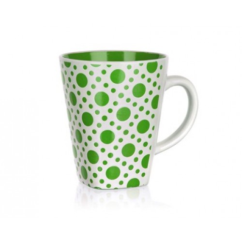 BANQUET Kubek square zielone kropki 300 ml 60HH1265809G BANQUET Kubek square zielone kropki 300 ml 60HH1265809G