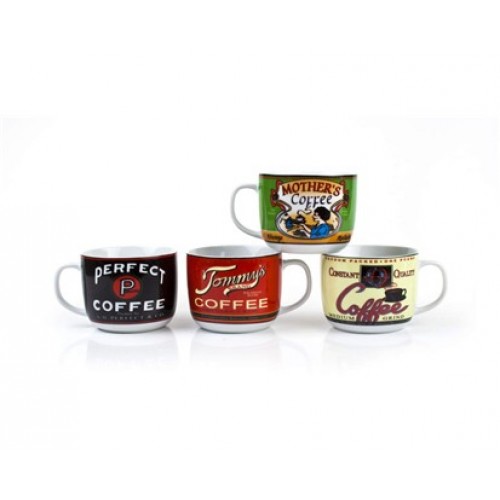 BANQUET Kubek na zupę Retro Coffee 730 ml assorted 60JG1724