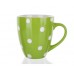 BANQUET Kubek zielony w kropki 400 ml 60K1512-A