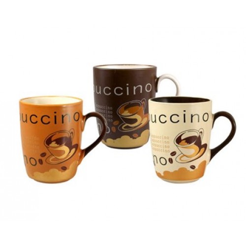 BANQUET Kubek Cappuccino 350 ml 3 assorted 60KR100D2057 BANQUET Kubek Cappuccino 350 ml 3 assorted 60KR100D2057