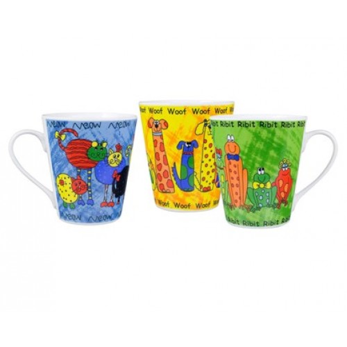 BANQUET Kubek Zwierzaki 310 ml 3 assorted 60LXT0516Z-A BANQUET Kubek Zwierzaki 310 ml 3 assorted 60LXT0516Z-A