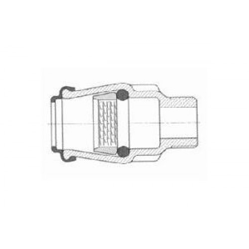 Hawle złączka przesuwna ISO 6125, gwint zewnętrzny, POM, 40 mm × 5/4" 61250400540
