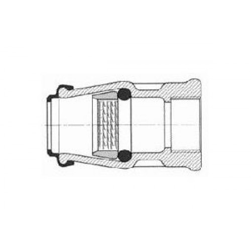 Hawle złączka przesuwna ISO 6225, gwint wewnętrzny, POM, 40 mm × 5/4" 62250400540