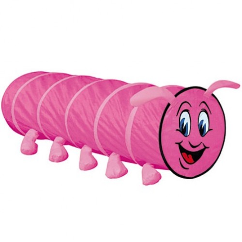 Bino Tunel gąsienica różowa 180 cm, 690476
