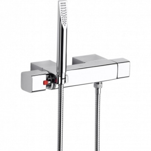 Roca Thesis bateria natryskowa ścienna z termostatem i zestawem natryskowym A5A1350C00